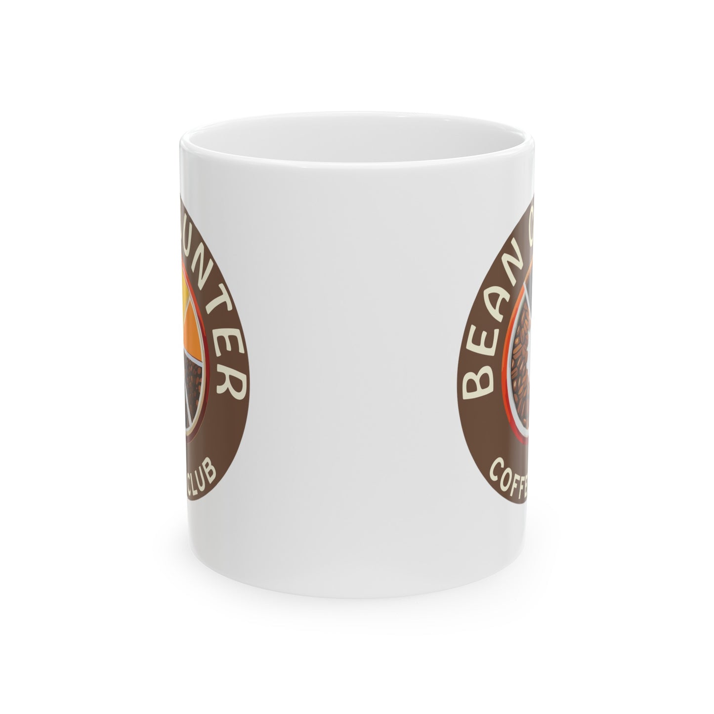 Bean Counter Ceramic Mug, (11oz or 15oz)