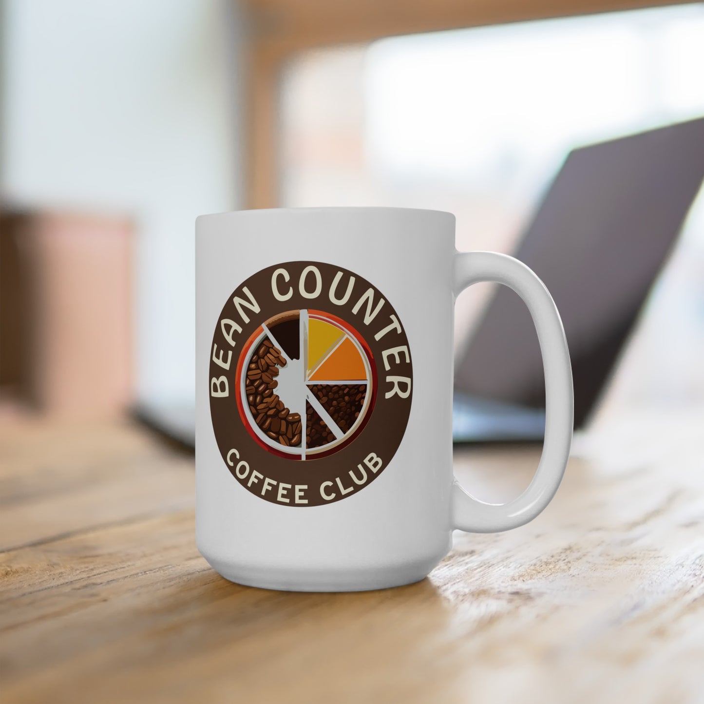 Bean Counter Ceramic Mug, (11oz or 15oz)