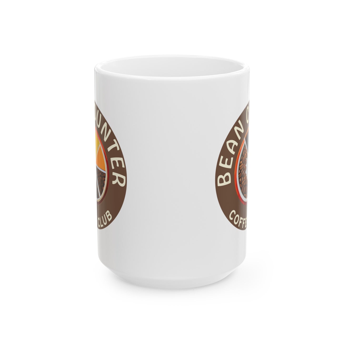 Bean Counter Ceramic Mug, (11oz or 15oz)