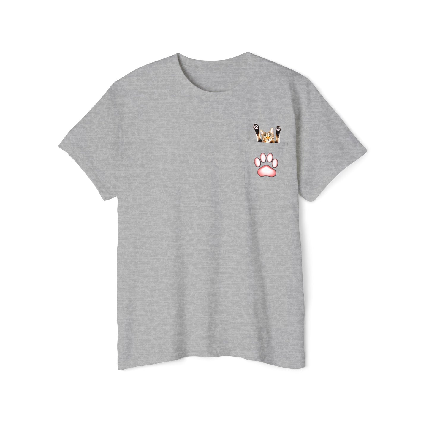 Kitty Bean Blend Unisex Heavy Cotton Pocket Tee