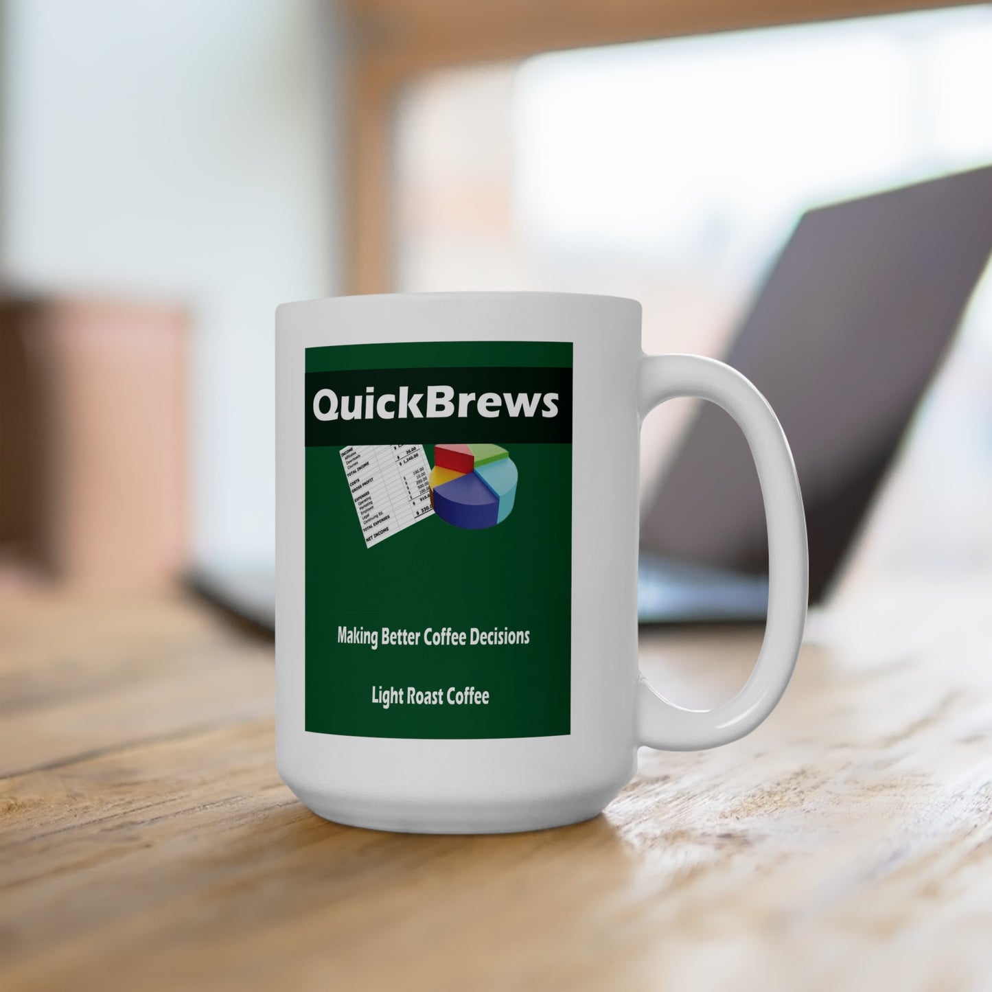 QuickBrews Ceramic Mug, (11oz or 15oz)